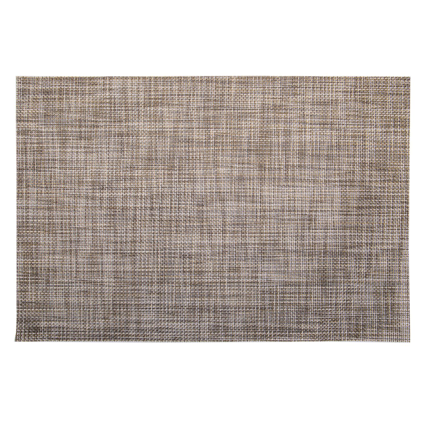INDIVIDUAL RECTANGULAR DE TELA - MARRON