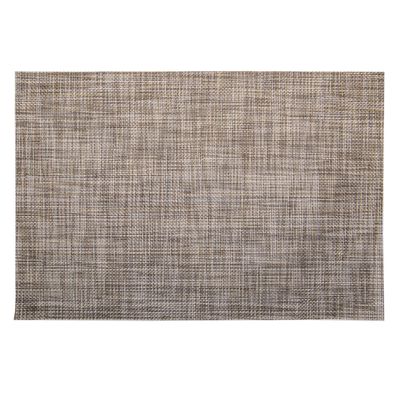 INDIVIDUAL RECTANGULAR DE TELA - MARRON
