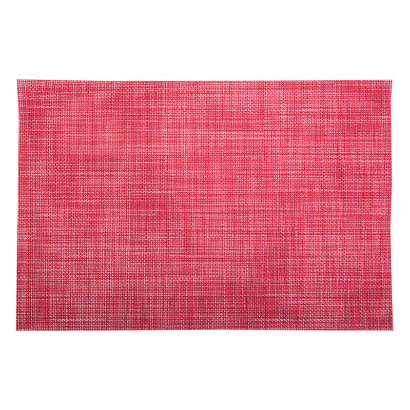 INDIVIDUAL RECTANGULAR DE TELA - ROJO