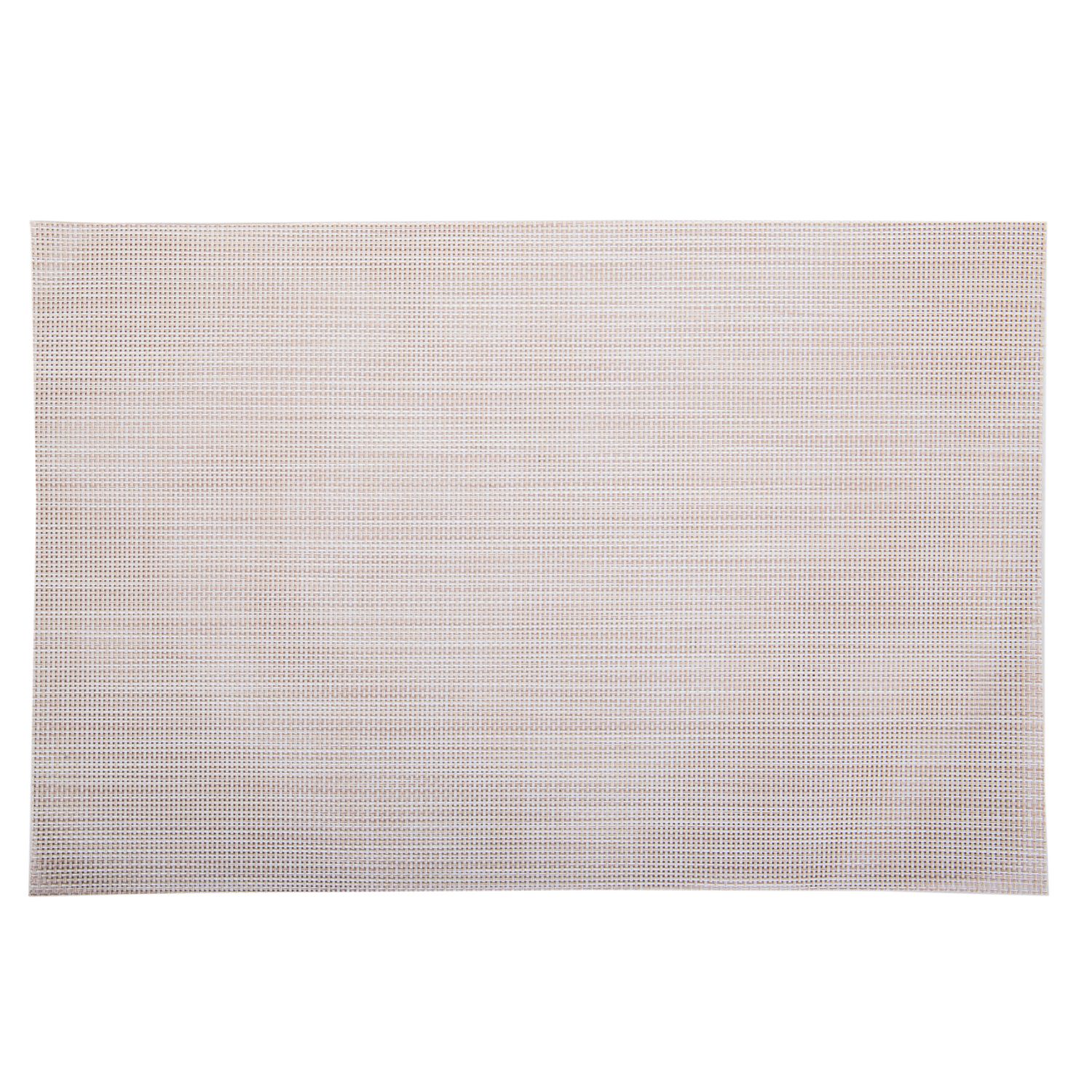INDIVIDUAL RECTANGULAR DE TELA - BEIGE