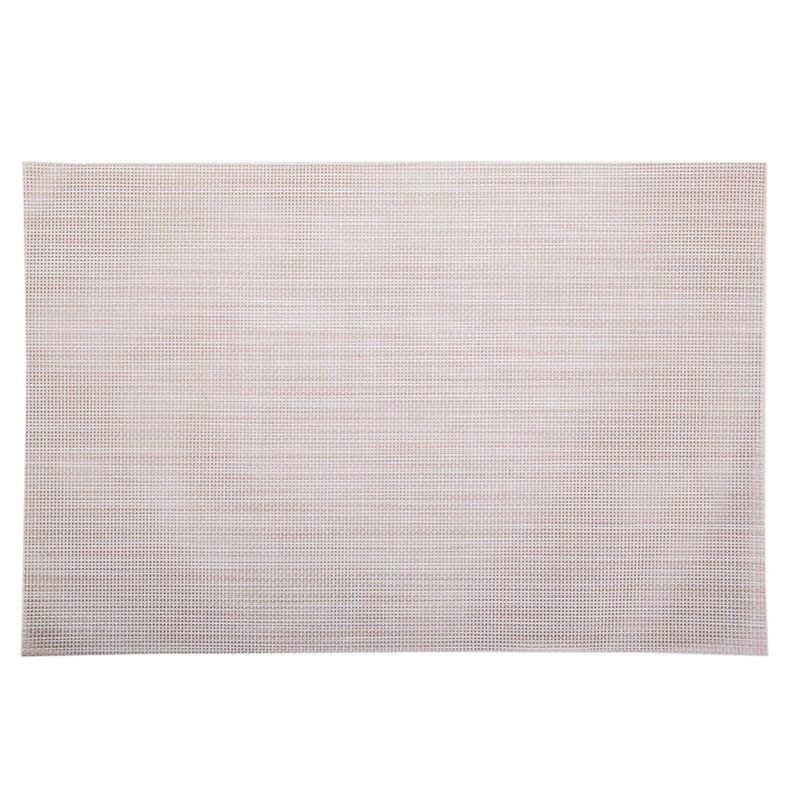 INDIVIDUAL RECTANGULAR DE TELA - BEIGE