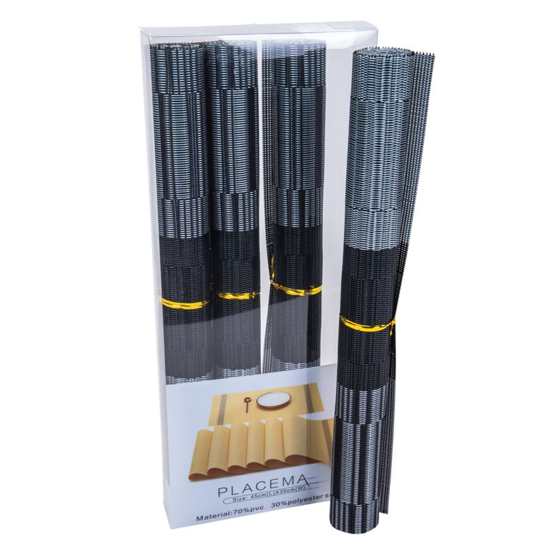 SET DE 4 INDIVIDUALES DE  MESA DE PLASTICO 