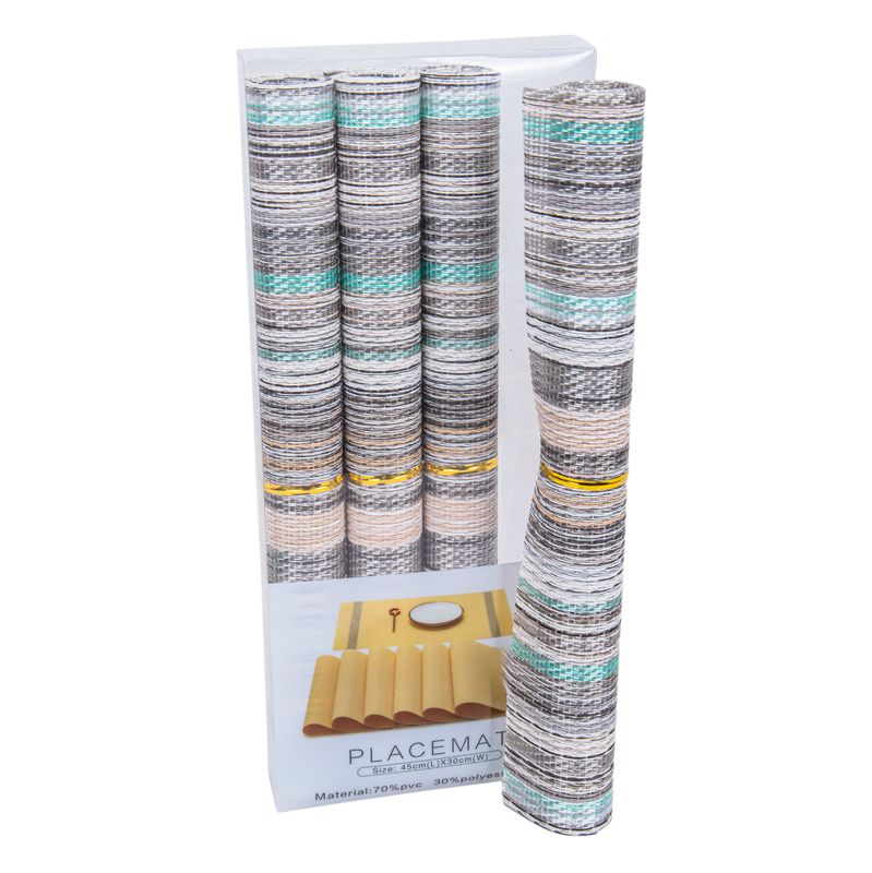 SET DE 4 INDIVIDUALES DE  MESA DE PLASTICO 