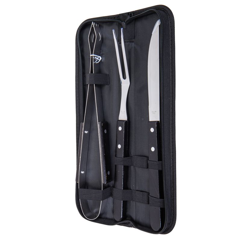 JUEGO PARA ASADO 35CM 4 PZS