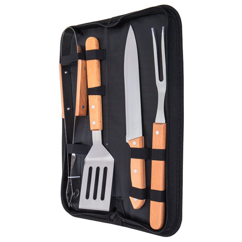 JUEGO PARA ASADO 33CM 5 PZS