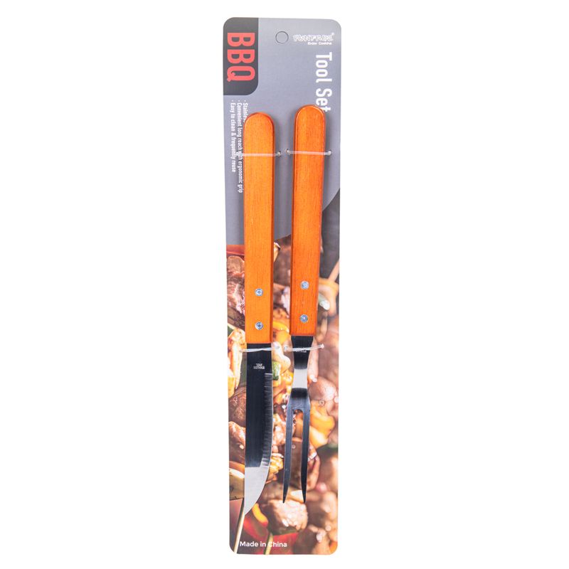 JUEGO PARA ASADO 36CM 2 PZS