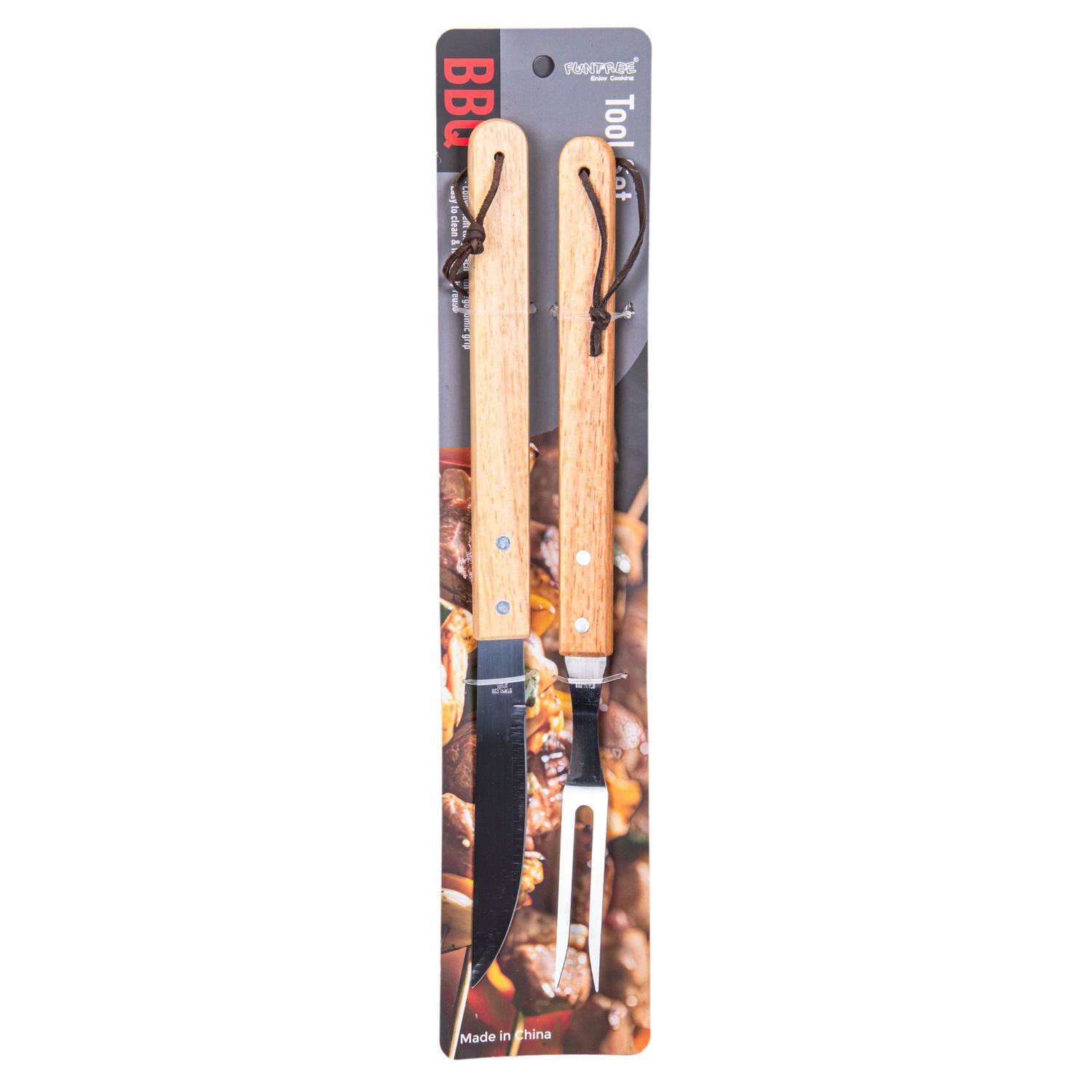 JUEGO PARA ASADO 40CM 2 PZS