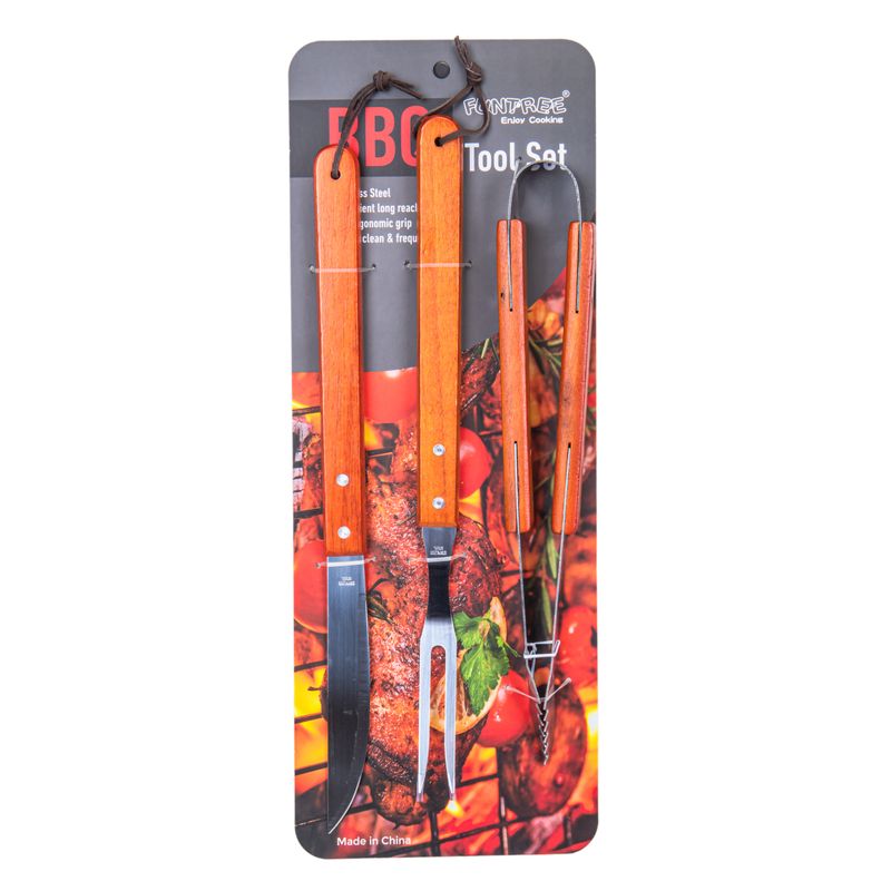 JUEGO PARA ASADO 40CM 3 PZS