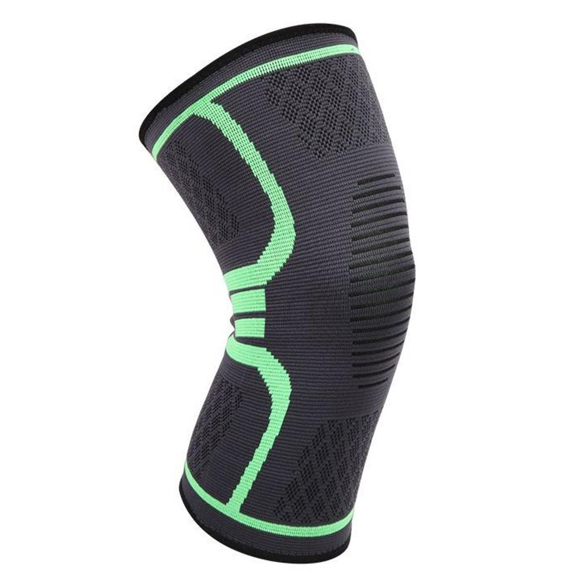 RODILLERA ELASTICA DE NYLON MWKS - NEGRO CON NARANJA 