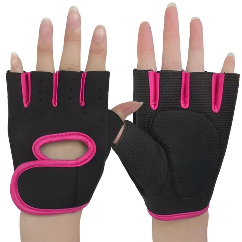 GUANTE PARA GIMNASIO ROSA - TAMAÑO P