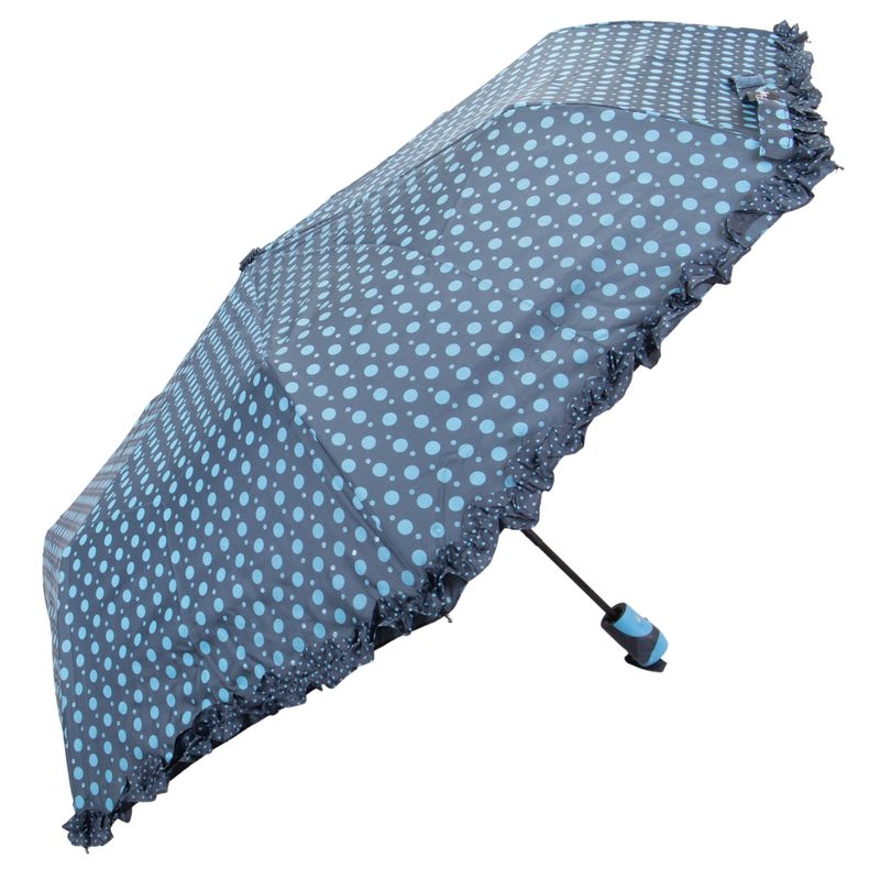 PARAGUAS ADULTO DISEÑO MOTAS AZUL