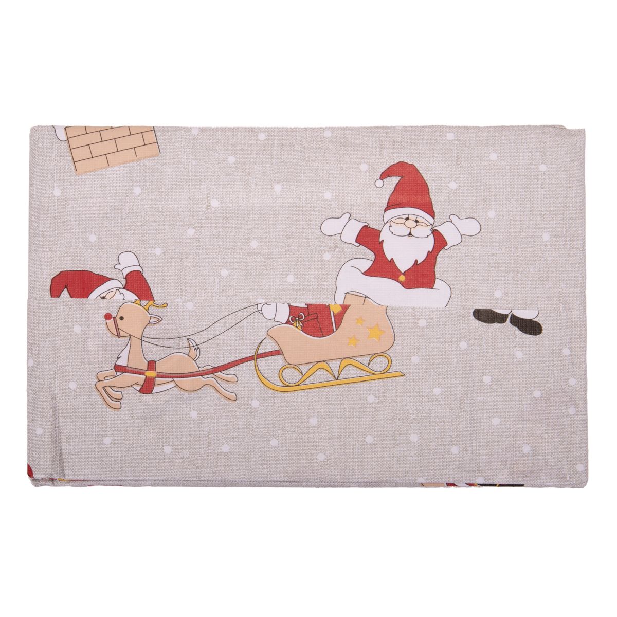 MANTEL MESA NAVIDEÑO 137X250CM PAPA NOEL 