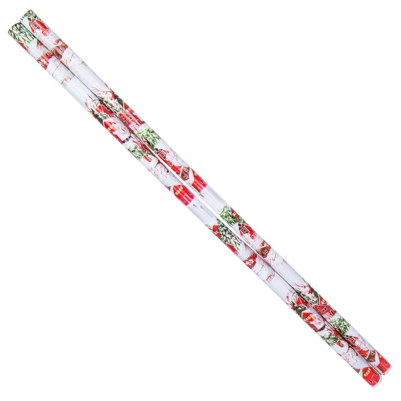 PAPEL REGALO NAVIDAD VERDE DISEÑO FESTIVO (2U) 70X100CM