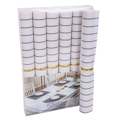 SET 6 INDIVIDUALES DE MESA, MEZCLA 3 COLORES