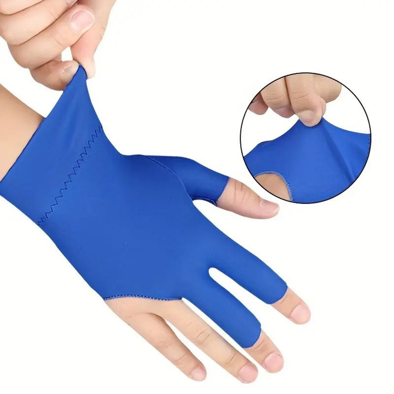 GUANTE PARA BILLAR - PARTNERS BILLIARDS - AZUL