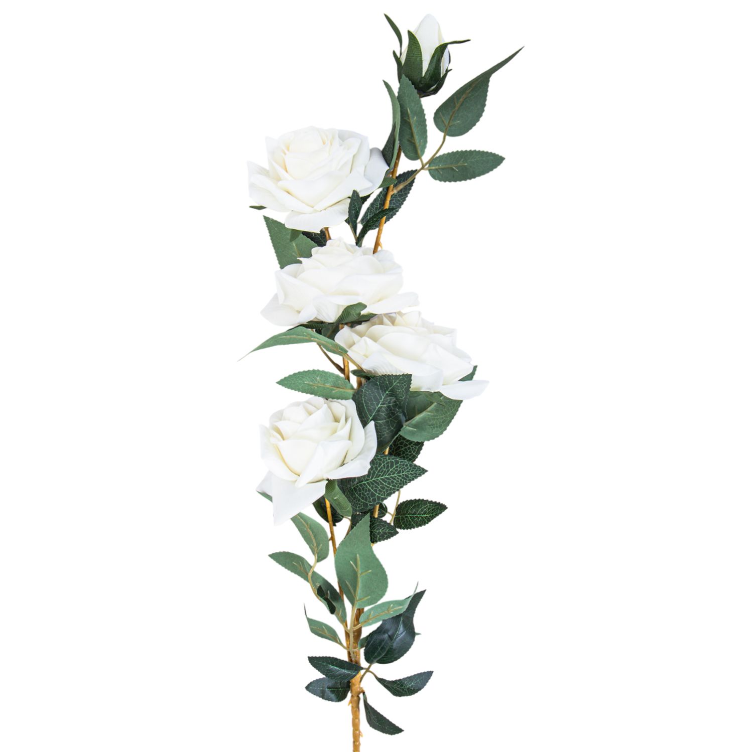 ROSA ARTIFICIAL BLANCA DECORATIVA