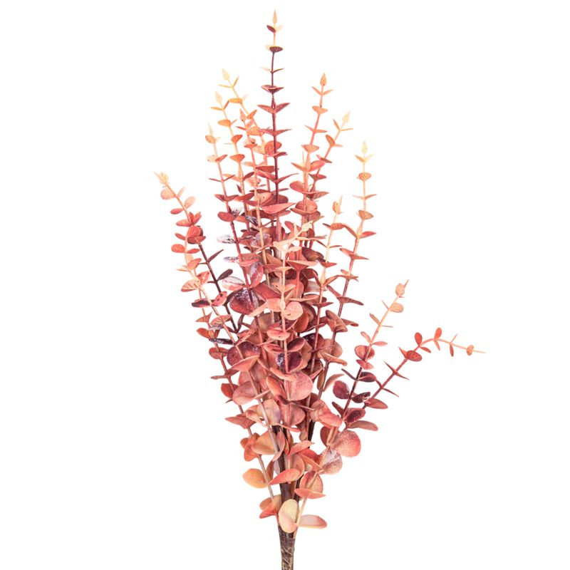 RAMAS EUCALIPTO ARTIFICIAL DECORATIVAS - ROJIZO
