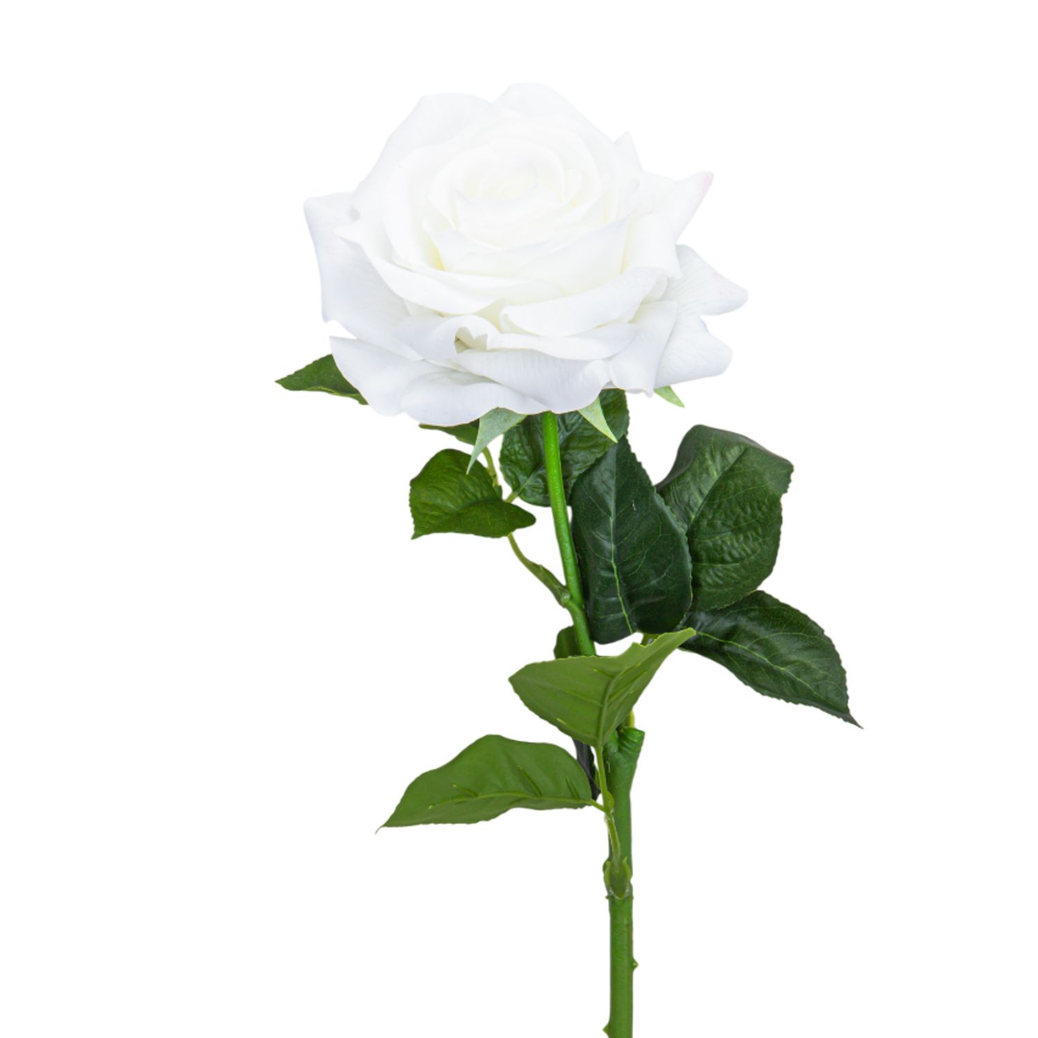 ROSA ARTIFICIAL DECORATIVA COLOR BLANCO