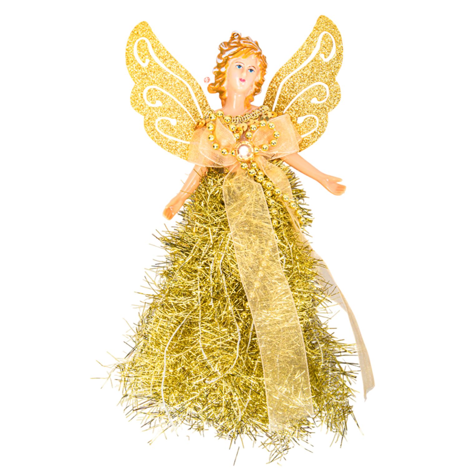 ADORNO ÁNGEL COLGANTE NAVIDAD DORADO PEQUEÑO