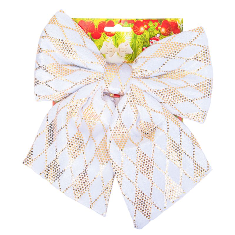MOÑO NAVIDAD BLANCO 20X22CM