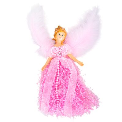 ADORNO ÁNGEL COLGANTE NAVIDAD ROSADO PEQUEÑO