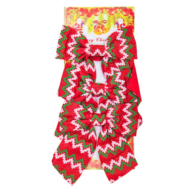MOÑOS NAVIDAD ROJO/VERDE 18X13CM (3U)