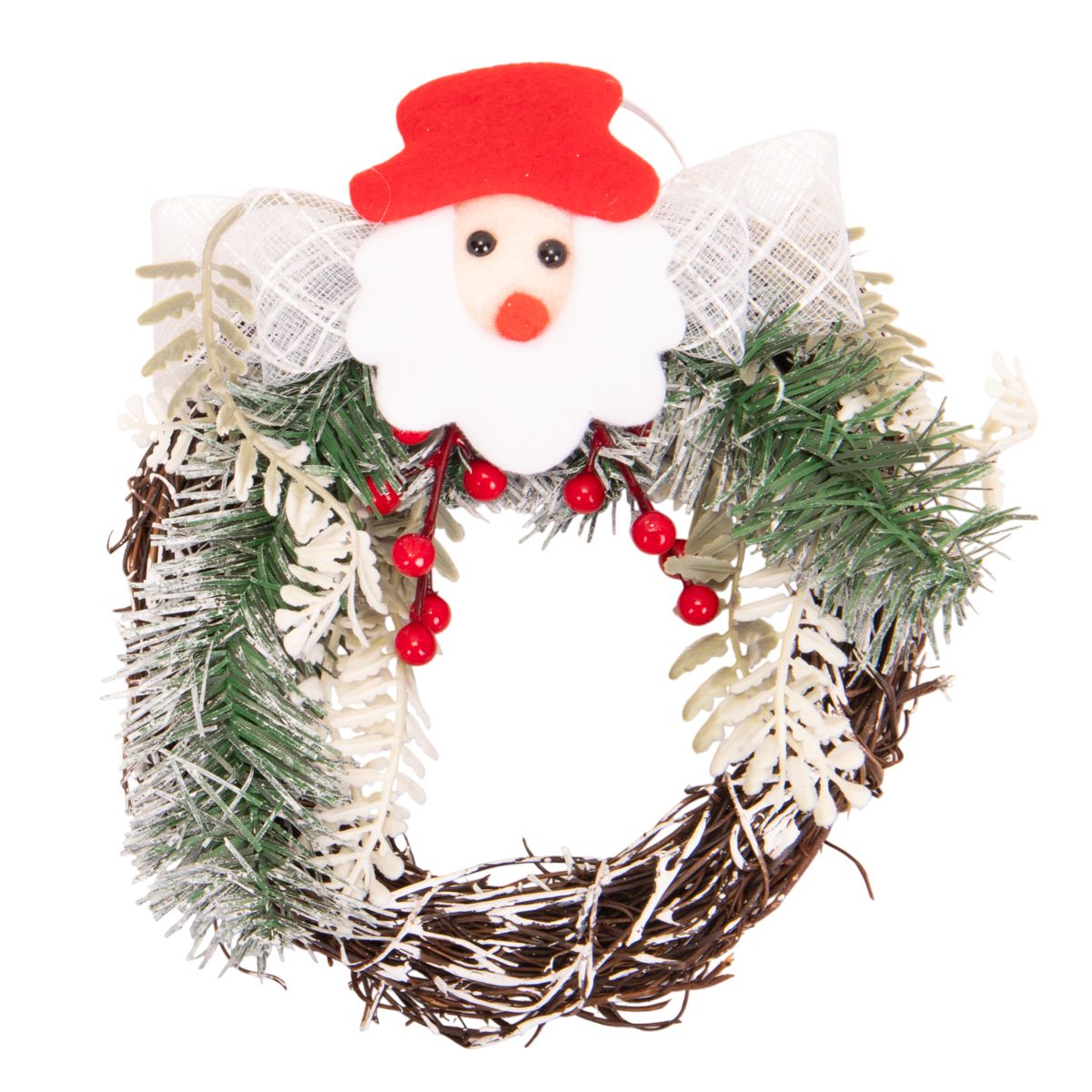 ADORNO COLGANTE CORONA NAVIDAD 15CM