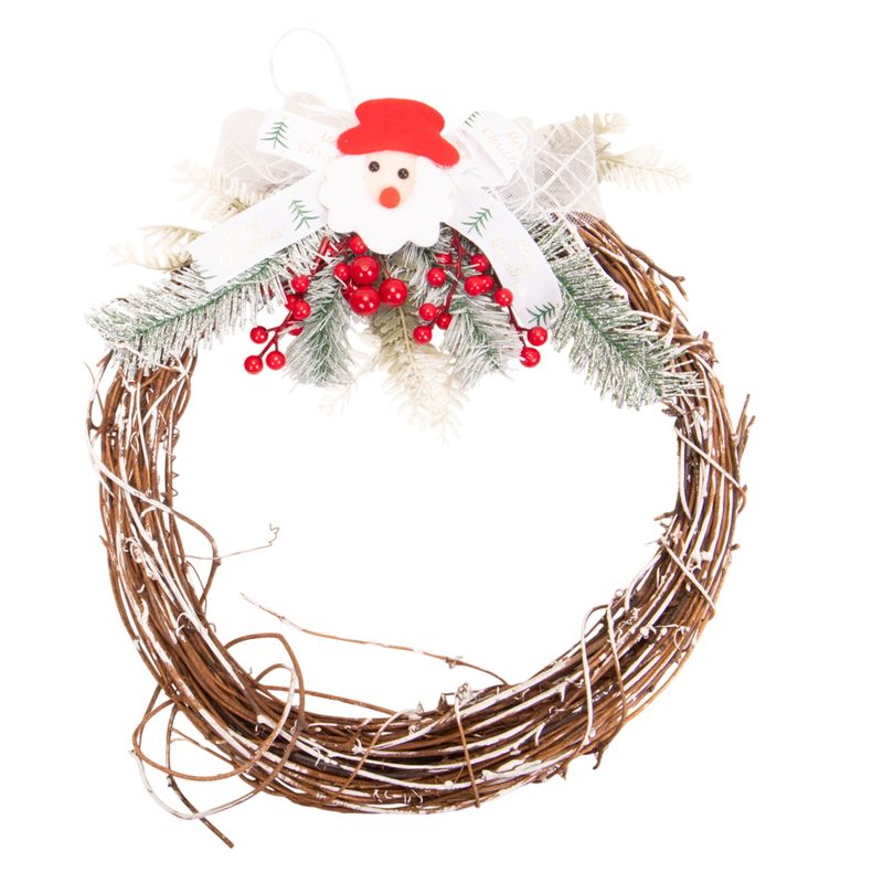 ADORNO COLGANTE CORONA NAVIDAD 30X28CM