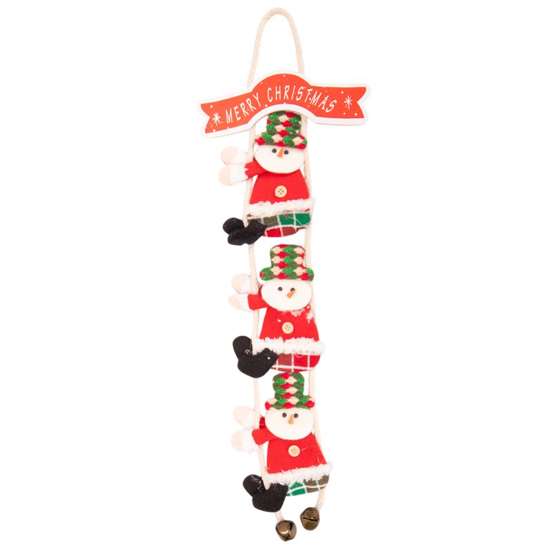 ADORNO COLGANTE NAVIDAD PAPA NOEL 23X37CM