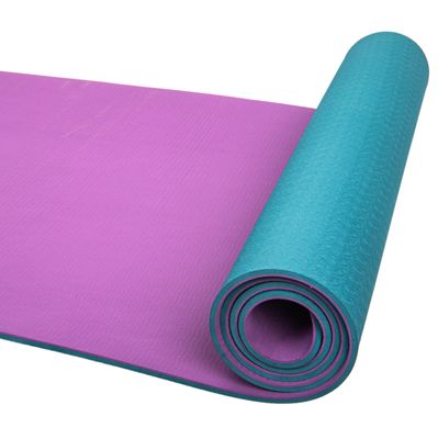 ESTERILLA YOGA TPE 6MM - VERDE/LILA