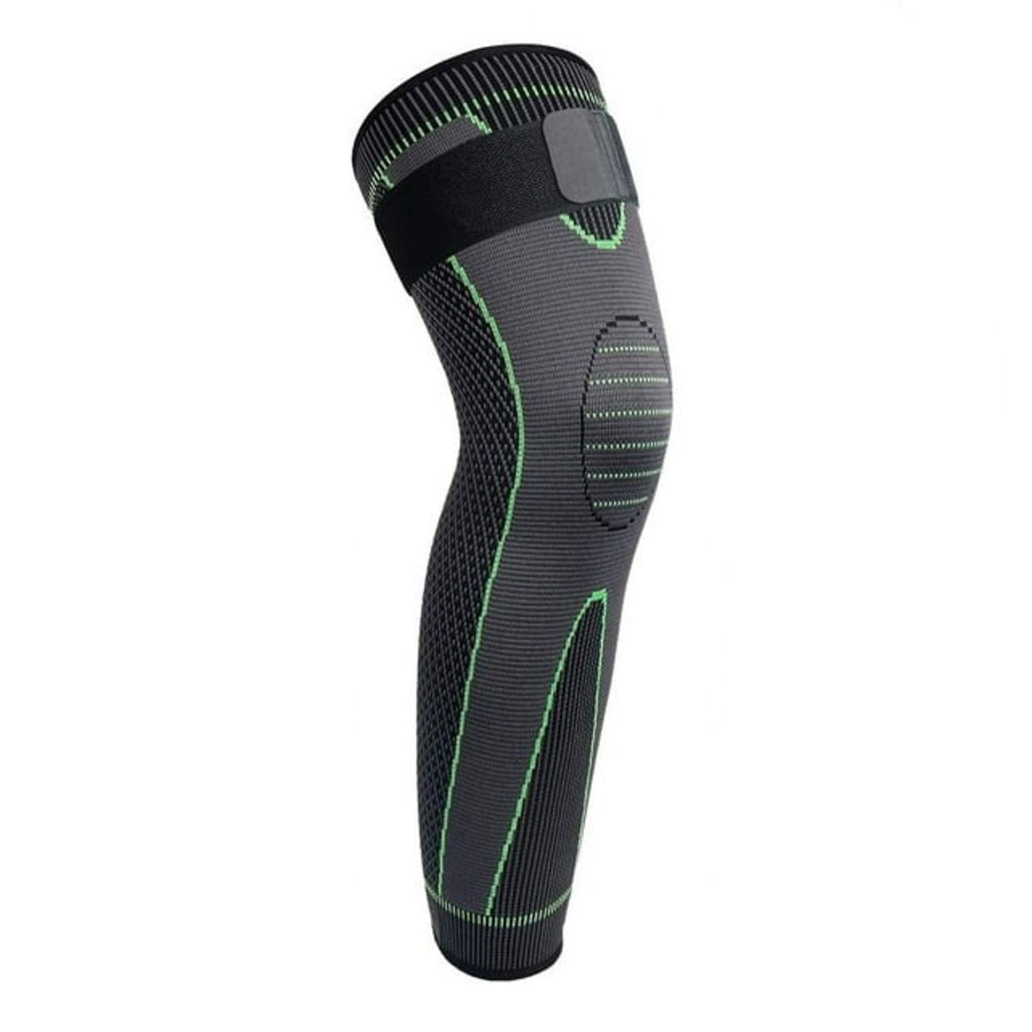 RODILLERA AJUSTE CON VELCRO WMKS - NEGRO CON VERDE