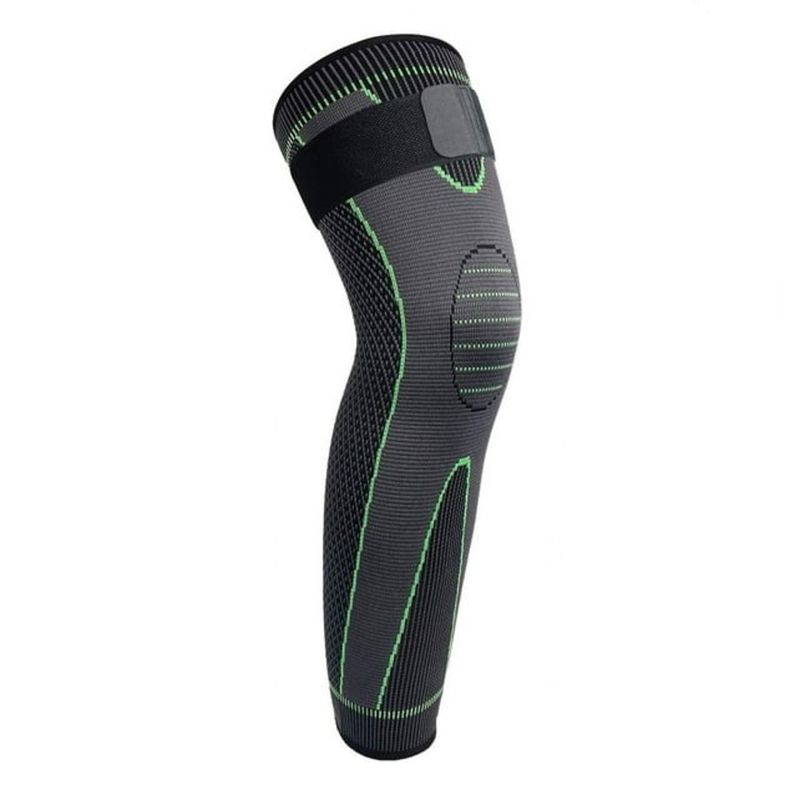 RODILLERA AJUSTE CON VELCRO WMKS - NEGRO CON VERDE