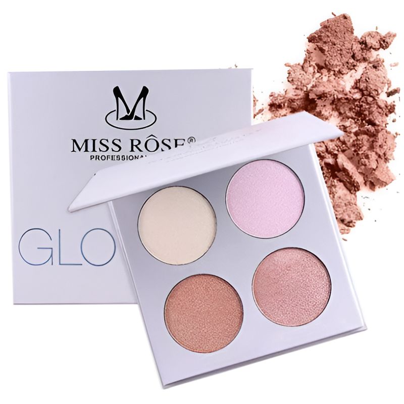 POLVO MISS ROSE ILUMINADOR 4 COLORES 024N3