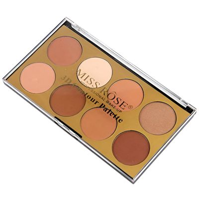 PALETA DE POLVO MISS ROSE 050 8 TONOS