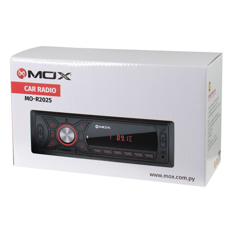 TOCA RADIO MOX MO-R2025 CON BLUETOOTH USB AUX SD FM 