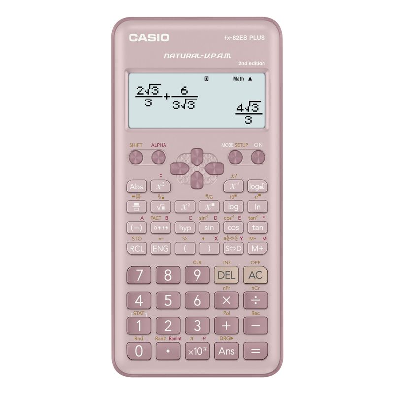 CALCULADORA CASIO CIENTIFICA FX-82ESPLUS-2PKWDT ROSA