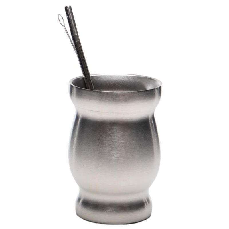 GUAMPA CON BOMBILLA INOXIDABLE