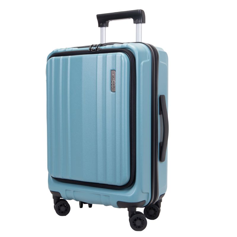 VALIJA AMENEWS ABS POLICARBONATO 20&quot; VERDE AZULADO