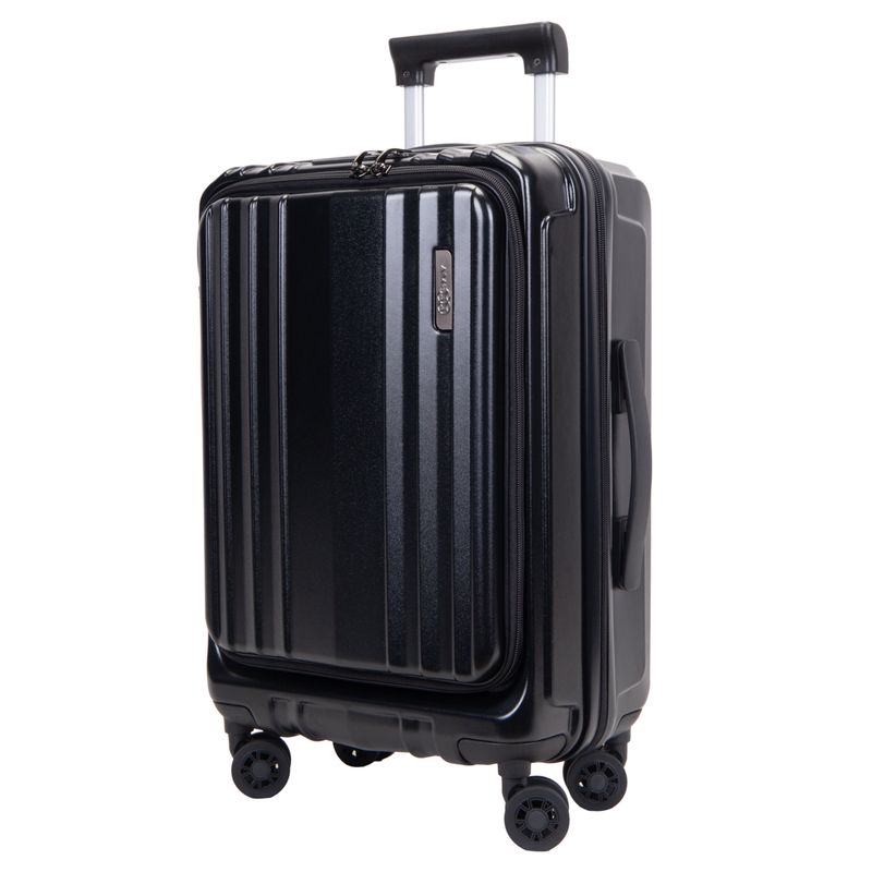 VALIJA AMENEWS 20&quot; POLICARBONATO NEGRA 