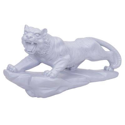 ESTATUA DECORATIVA DE LEON 45 CM GRIS