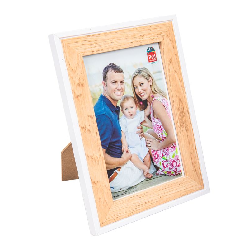 MARCO DE FOTOS NÓRDICO 10X15CM - MADERA Y BLANCO