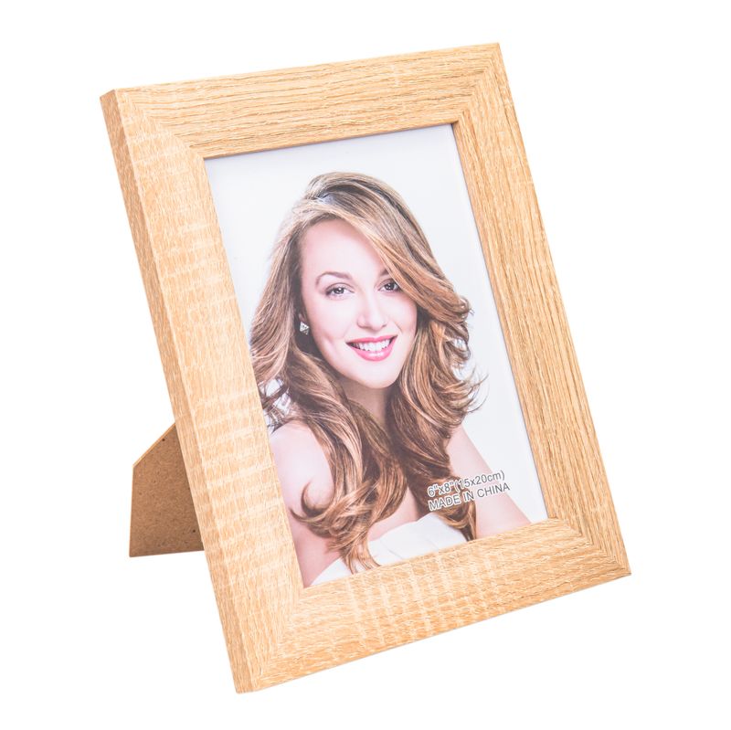 MARCO DE FOTOS TEXTURIZADO 15X20CM - MADERA CLARA