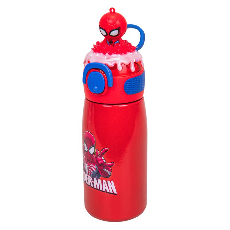 BOTELLA DE AGUA TÉRMICA INFANTIL SPIDER MAN 470 ML ROJO