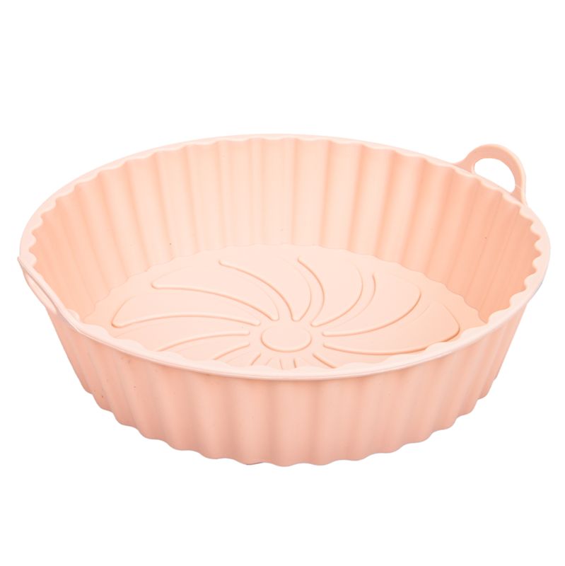 MOLDE DE SILICONA PARA AIR FRYER ROSA