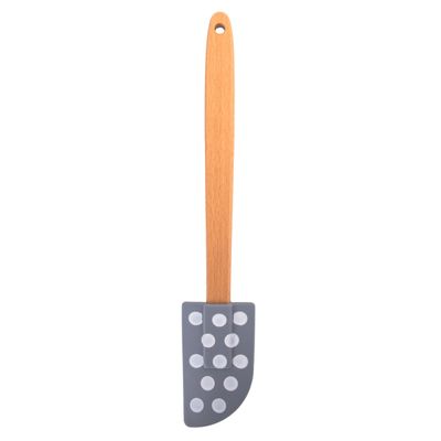 ESPÁTULA PARA REPOSTERIA DE SILICONA GRIS CON MOTA