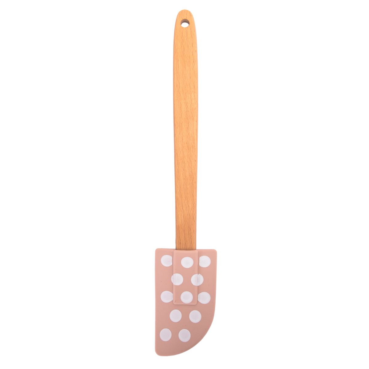 ESPÁTULA PARA REPOSTERIA DE SILICONA BEIGE CON MOTA