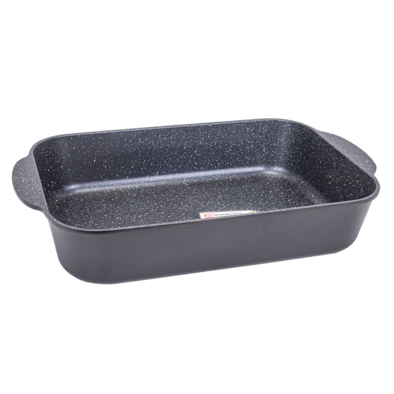 ASADERA PARA HORNO JIO 24 X 35 CM ANTIADHERENTE NEGRO.