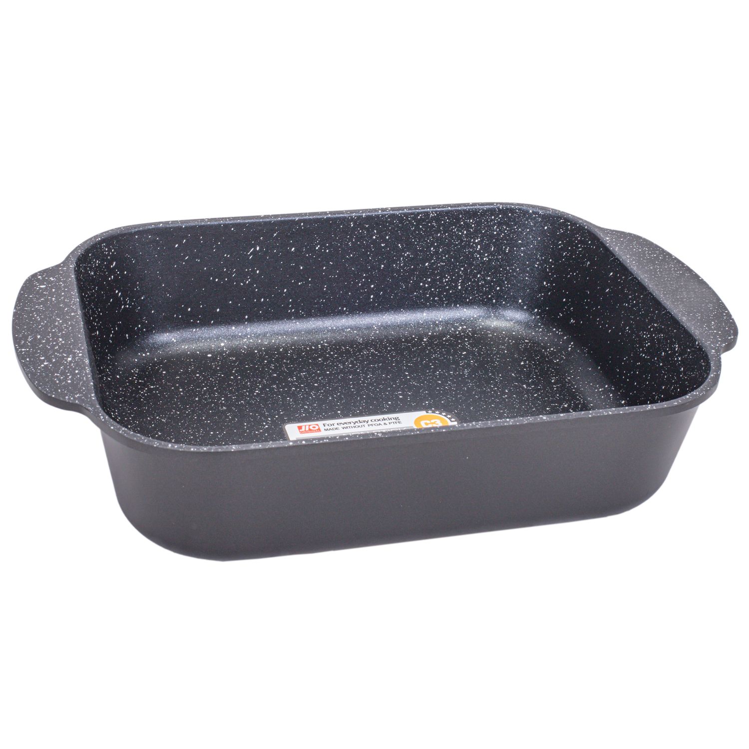 ASADERA PARA HORNO JIO 20 X 25 CM ANTIADHERENTE NEGRO.