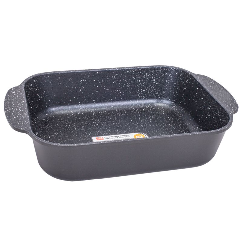 ASADERA PARA HORNO JIO 20 X 25 CM ANTIADHERENTE NEGRO.