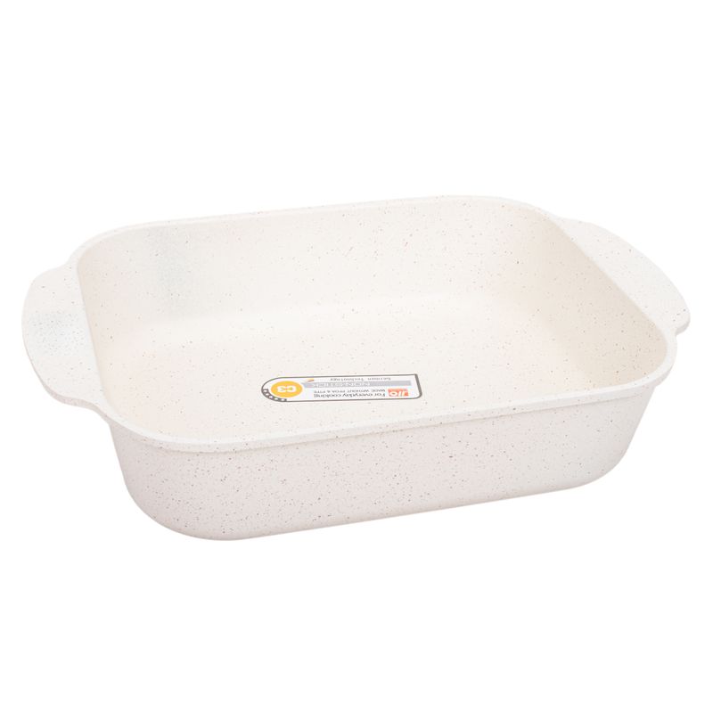 ASADERA PARA HORNO JIO 20 X 25 CM ANTIADHERENTE CREMA